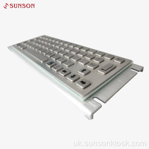 Промислова металева клавіатура з сенсорною панеллю